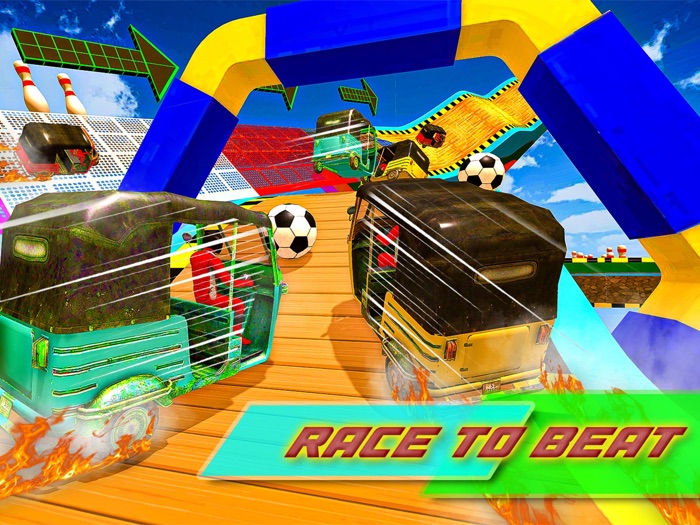 Tuk Tuk Rickshaw Stunt