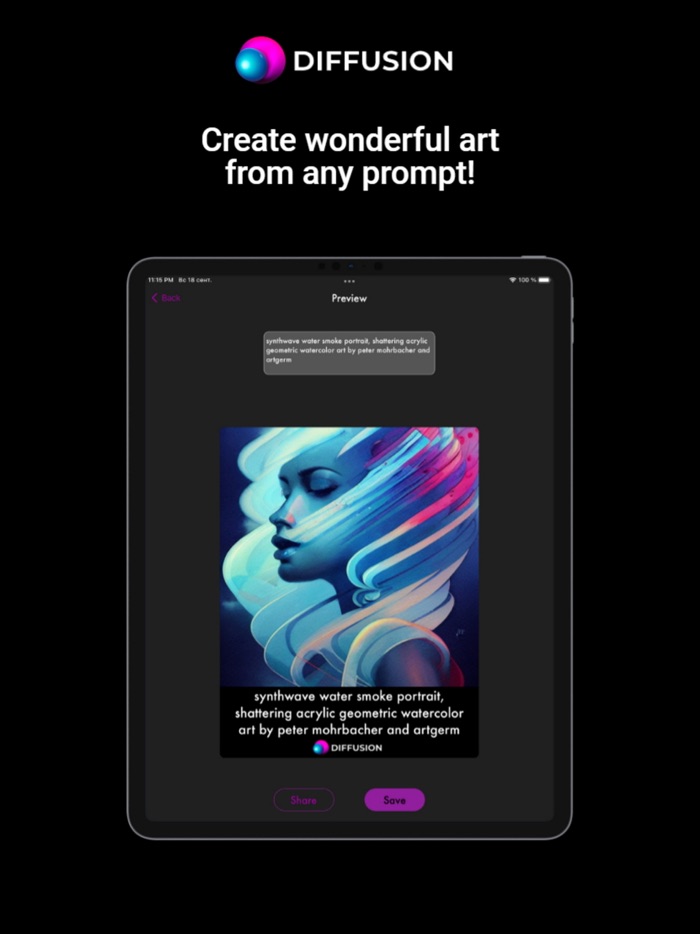 Diffusion Text to Image AI