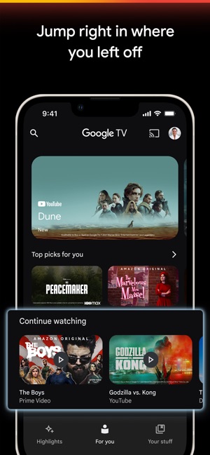 Google TV: Xem phim và TV