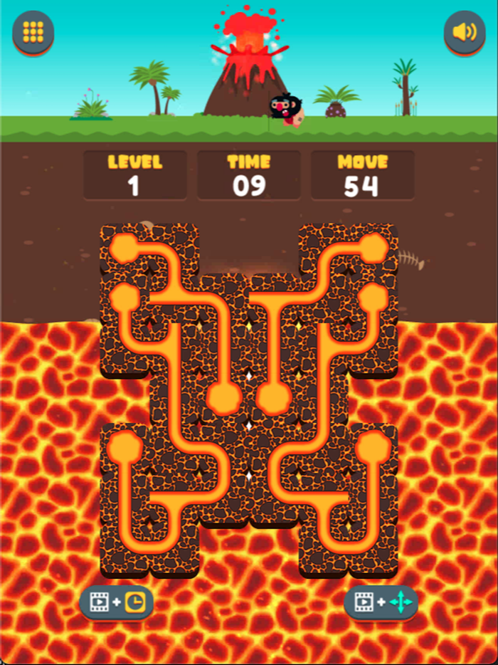 Lava Connect Pipe-Puzzle Block