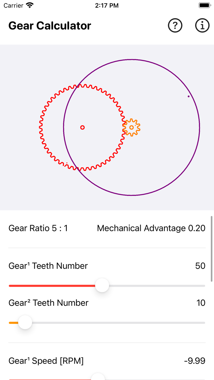 Gear Simulation  Calculation