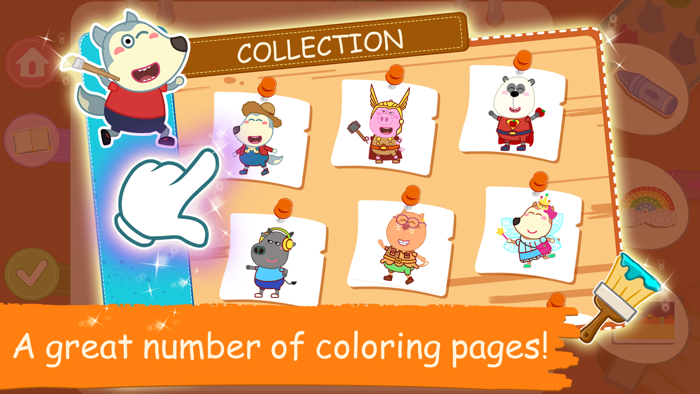 Wolfoo Coloring Book