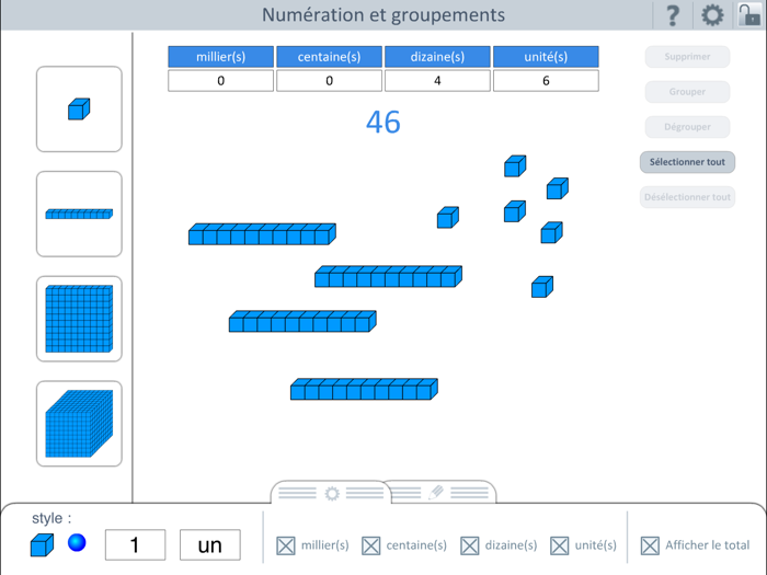 Numération et groupement