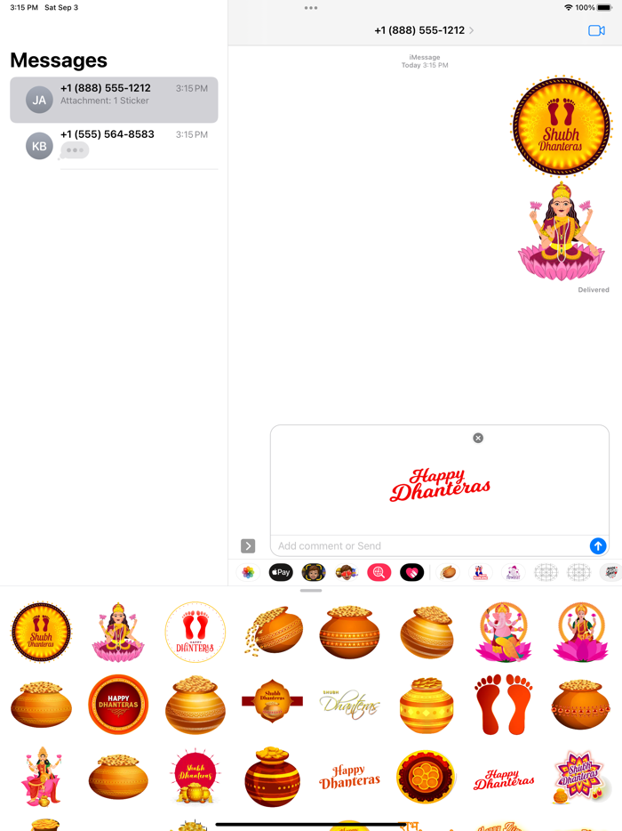 Dhanteras - Festival Stickers