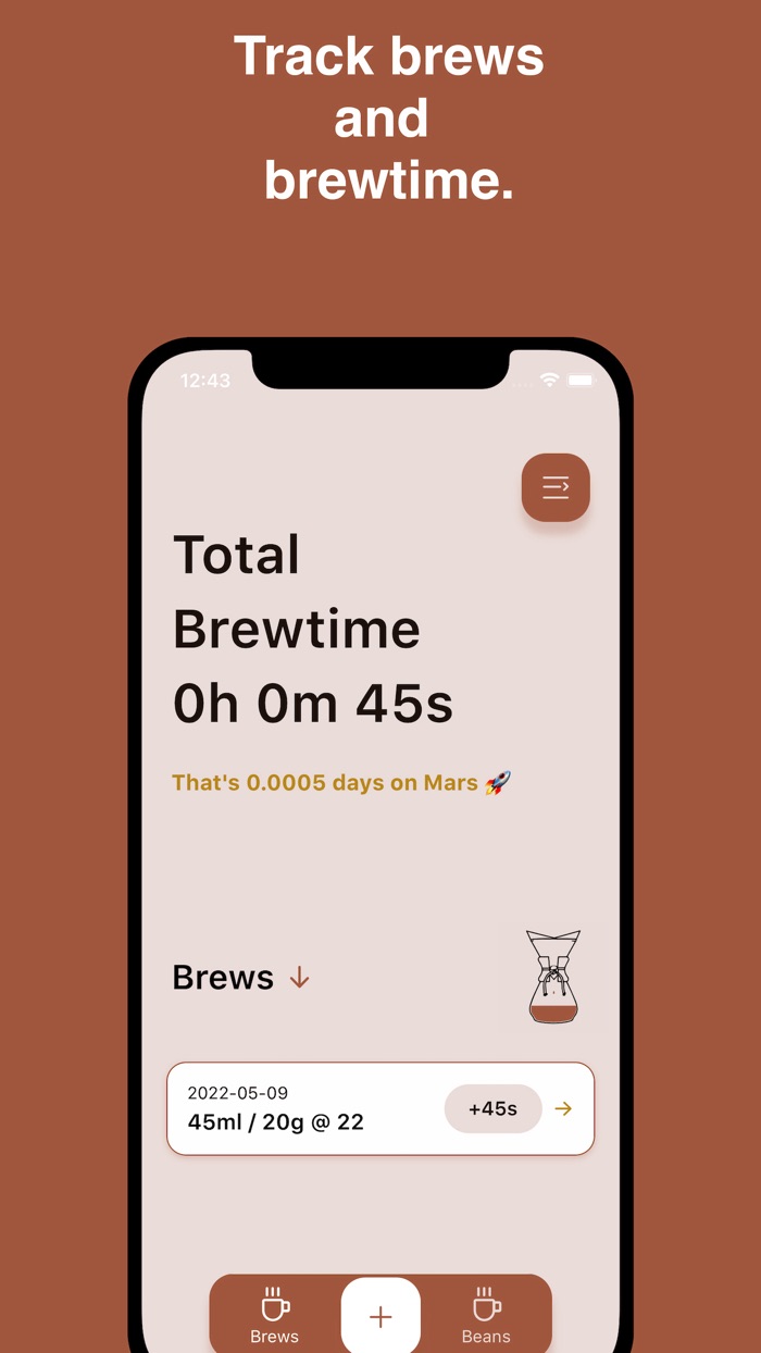Brewtime - Track your coffee