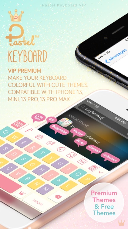 Pastel Keyboard Themes Color screenshot-0