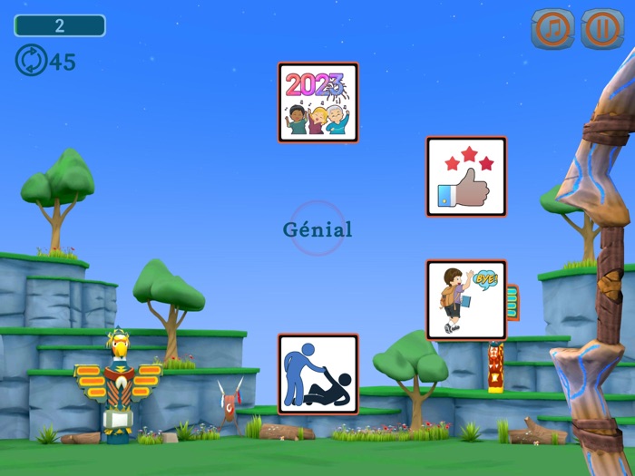 Archery French Vocab Game