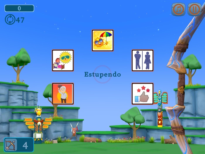 Archery Spanish Vocab Game