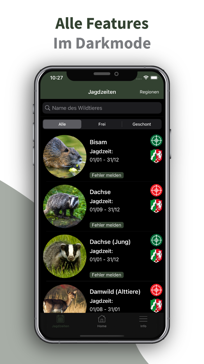 Hunting Plus - Jagdzeiten App