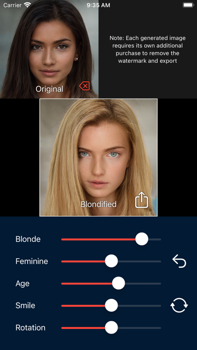 Blondify Screenshots