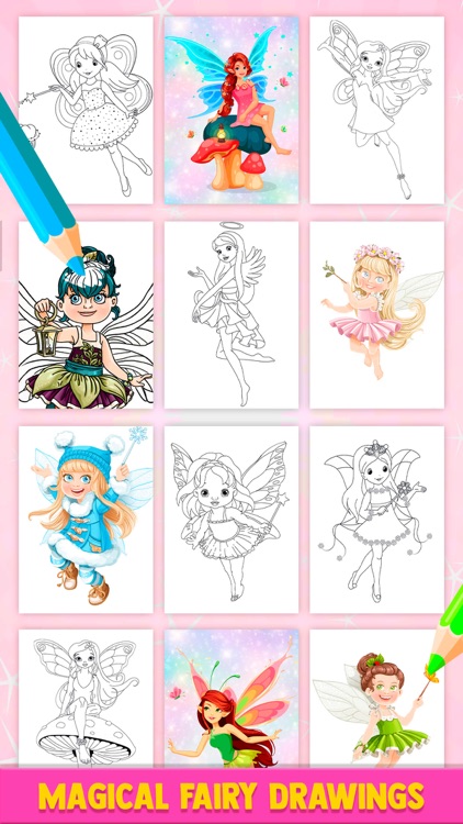 Magic Fairy Coloring Book