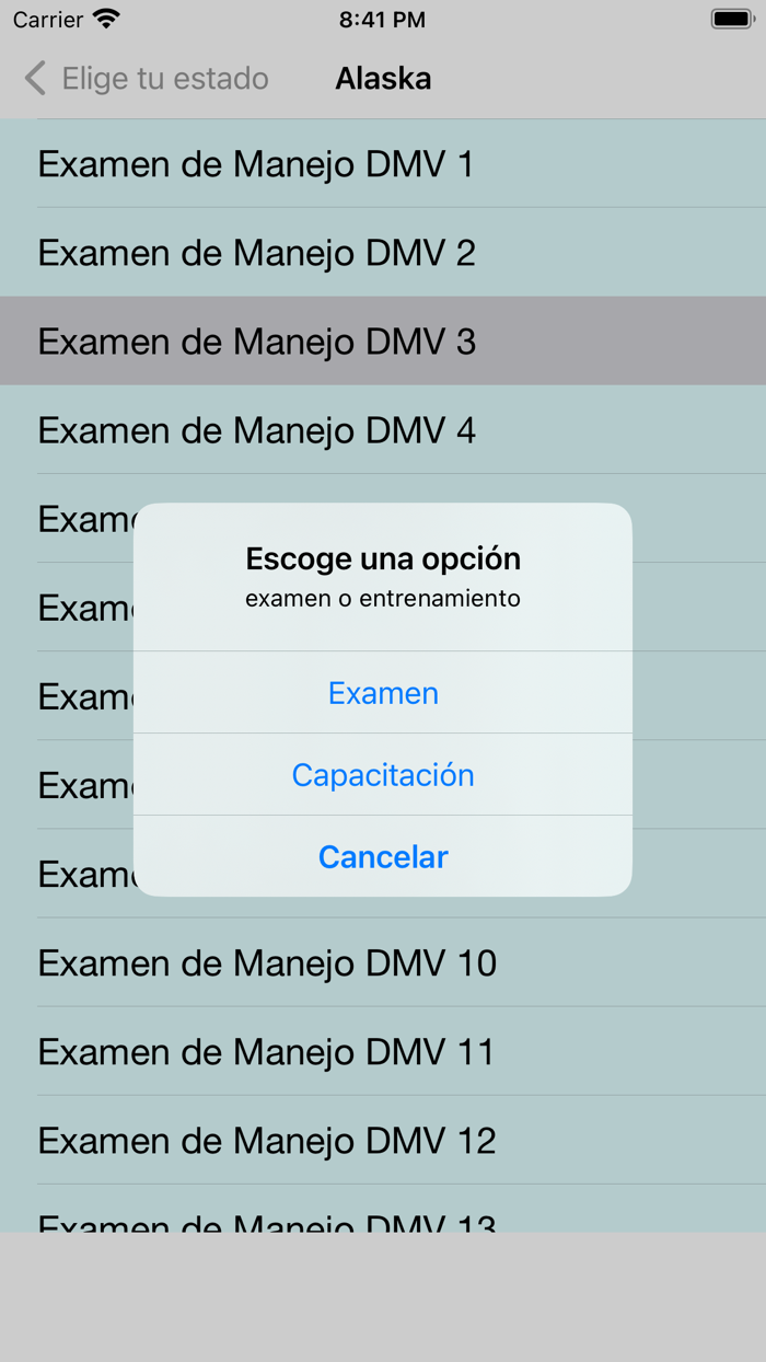 Examen del Conductor del 2022