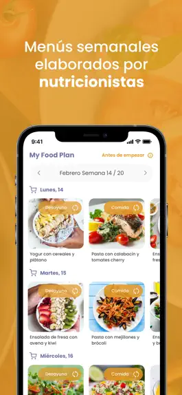 Game screenshot MyFoodPlan - Plan nutricional apk