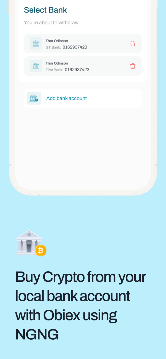 Obiex - Swap, Buy  Sell BTC