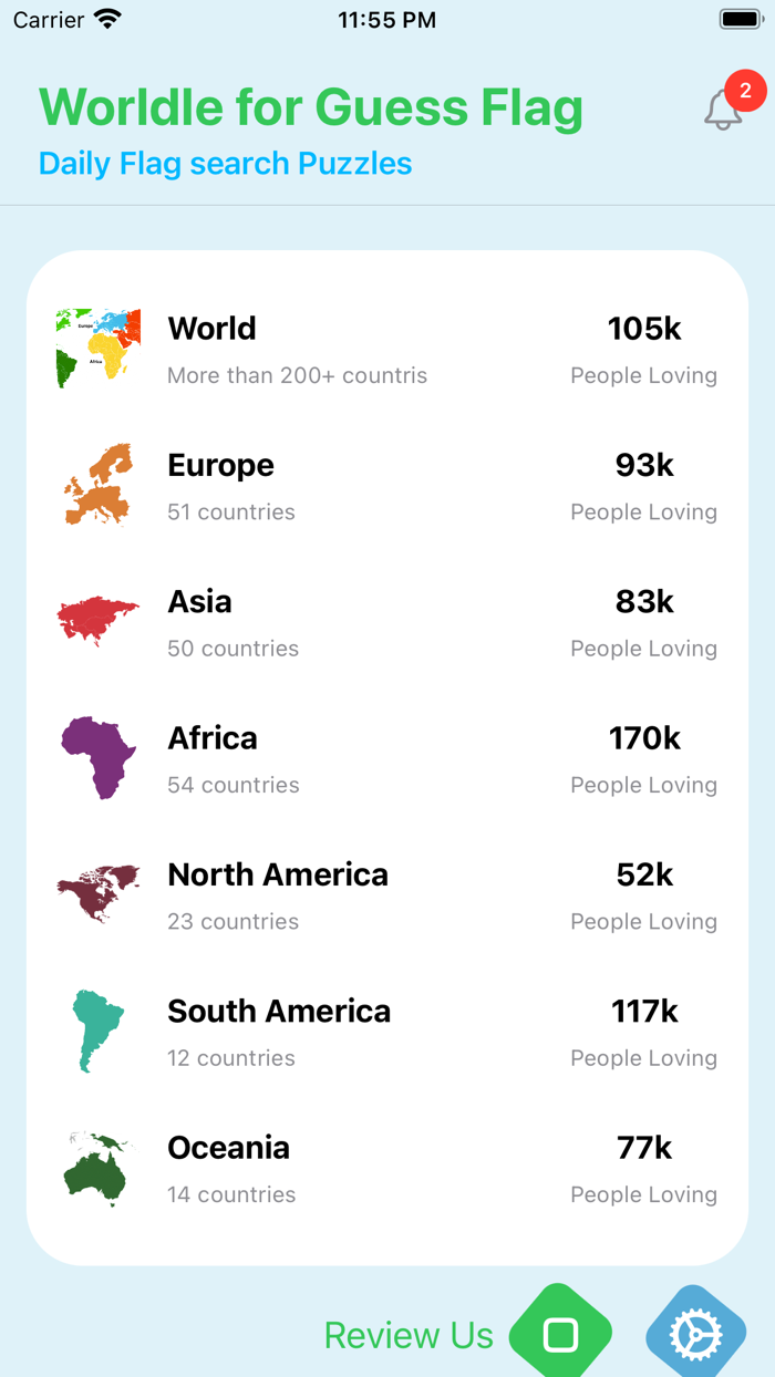 Worldle for Guess Country Flag