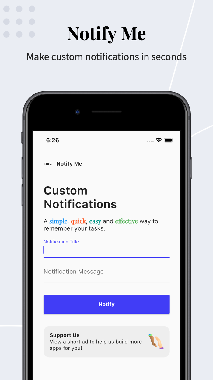Notify Me - Make Notifications