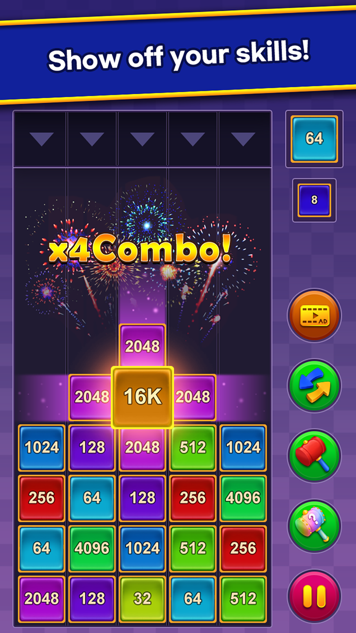 Number One - 2048 Merge Game