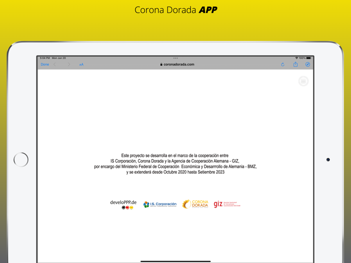 Corona Dorada APP