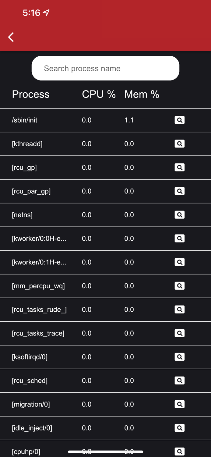 Linux Process Manager