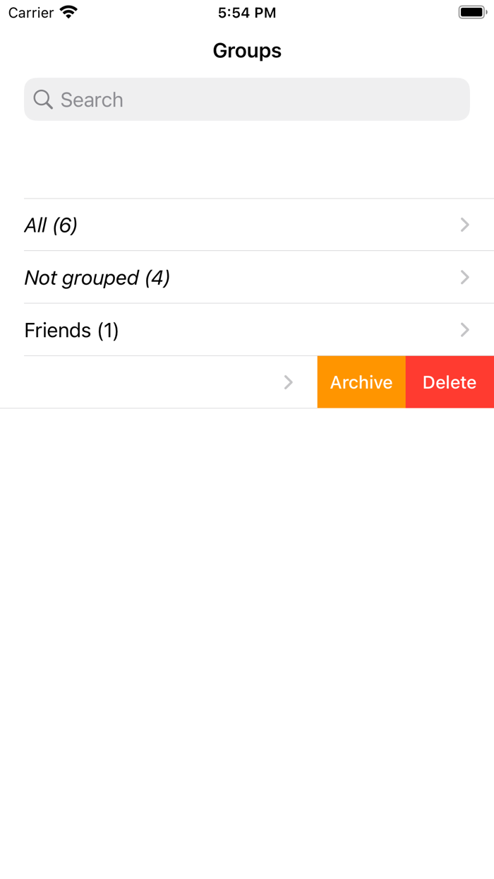 Contact Groups Manager