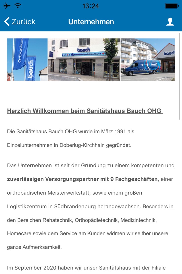 Sanitätshaus Bauch OHG screenshot 2