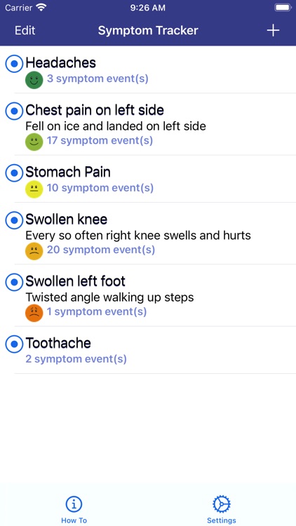 Symptoms Tracker screenshot-0