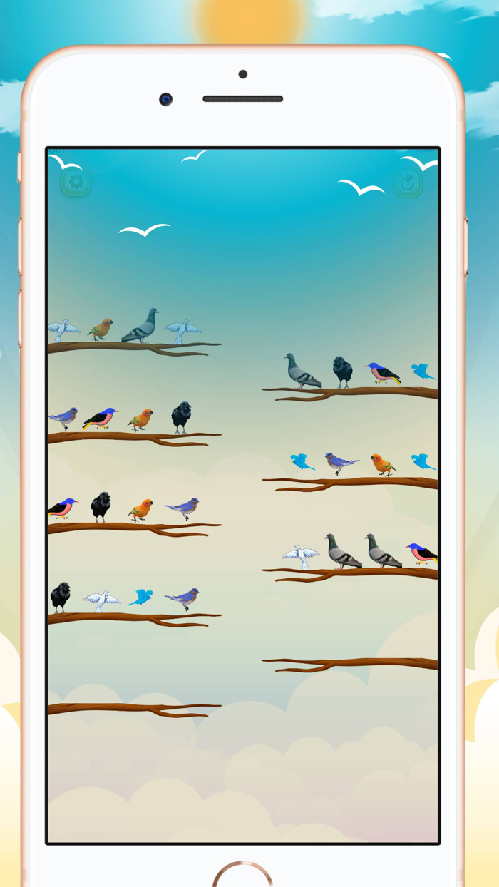 Bird Sort Color Puzzle