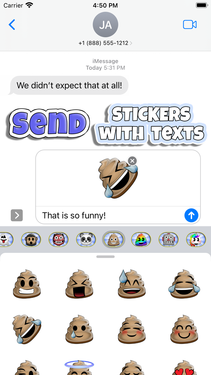 Sticky Moji Poop Stickers