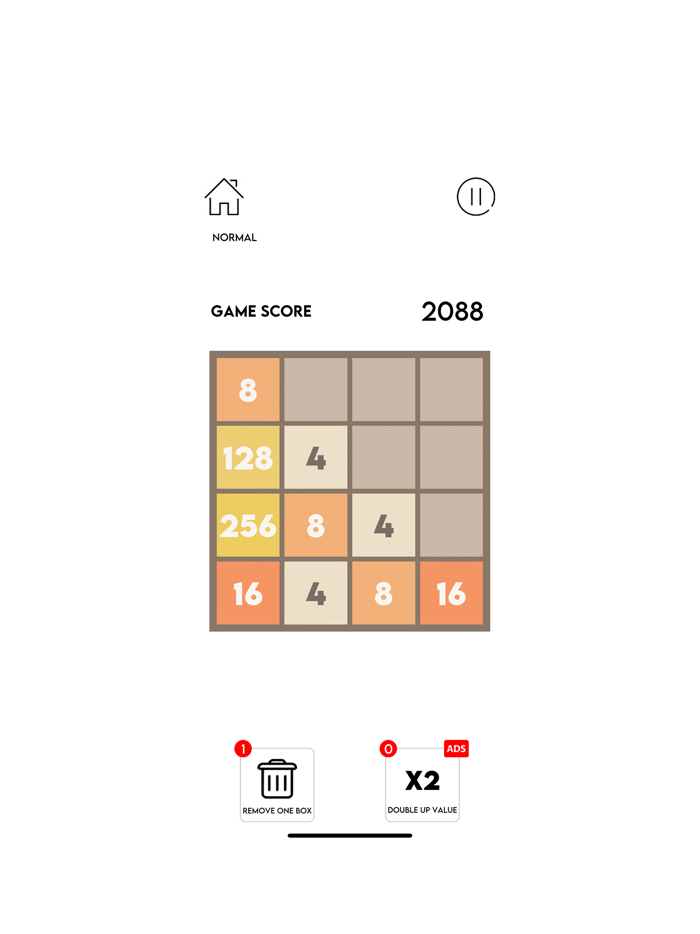 2048 Challenge Easy Hard
