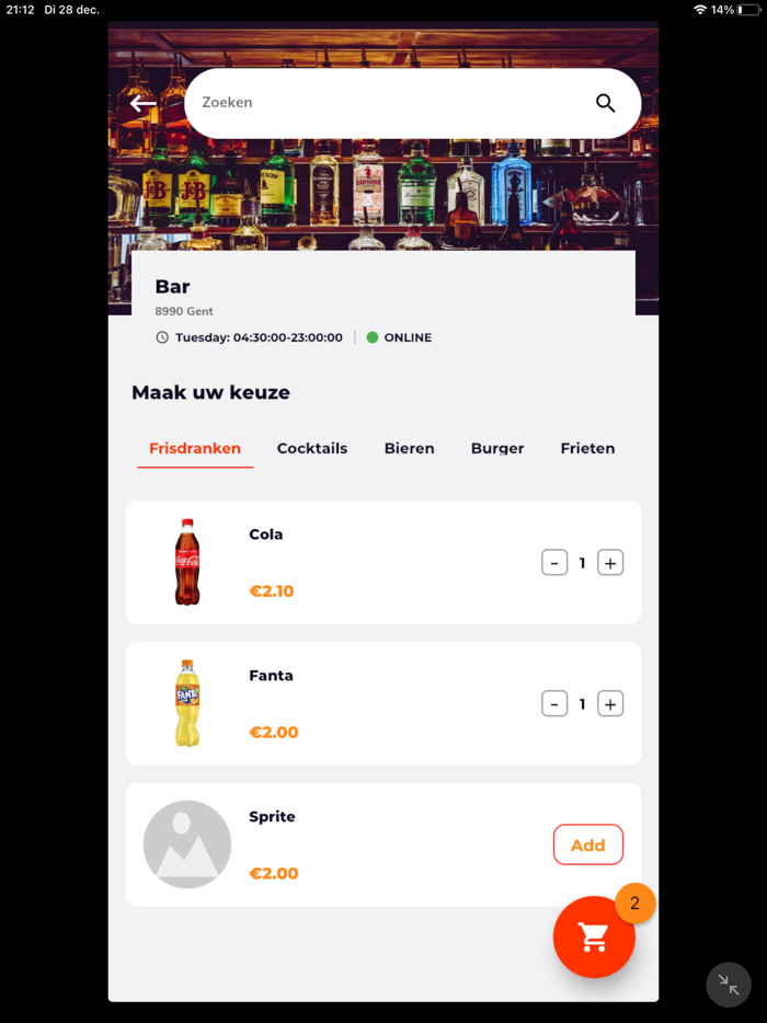 Goodzrun-Online eten bestellen