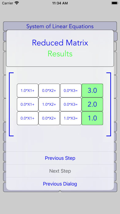 Matrix Solver Step by Step Screenshot