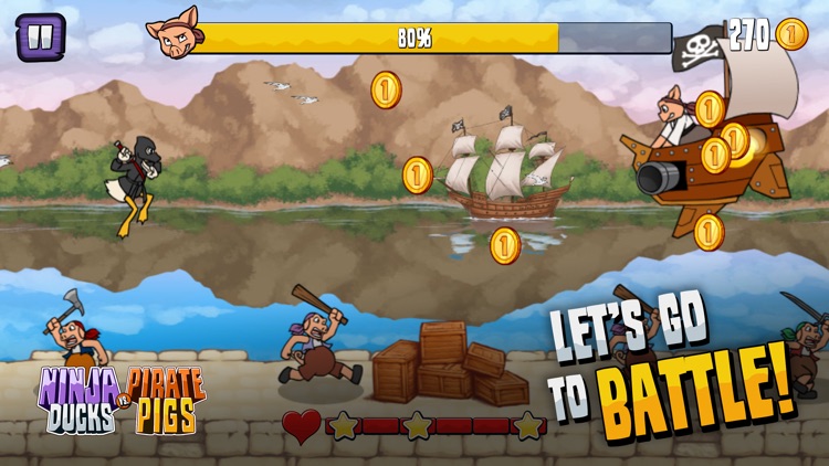 Ninja Ducks vs. Pirate Pigs screenshot-4