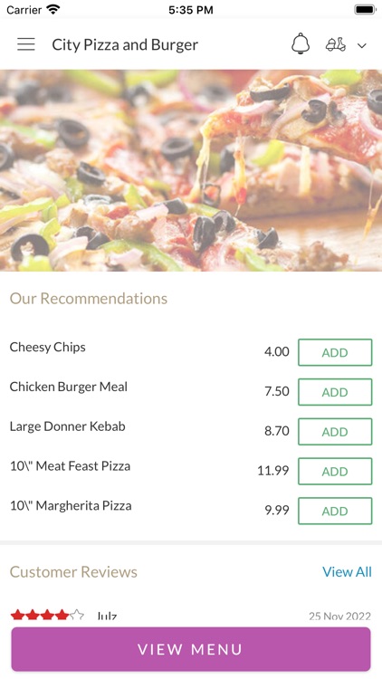 City Pizza and Burger