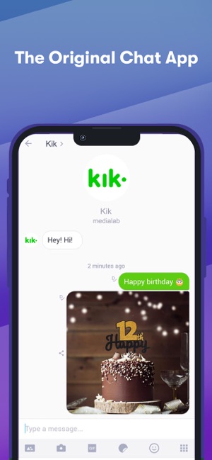 Kik Messaging Chat App on the App