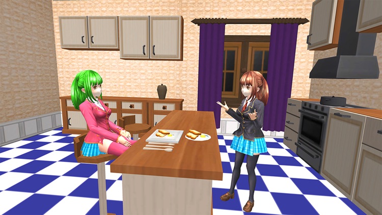 Anime School Girl Life 3d Game screenshot-4