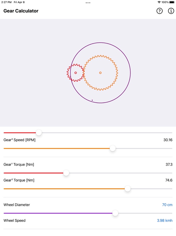 Gear Simulation  Calculation