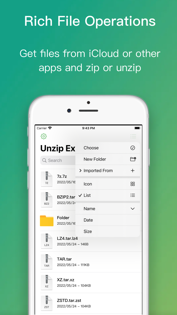 Unzip Zip Rar 7z Extract