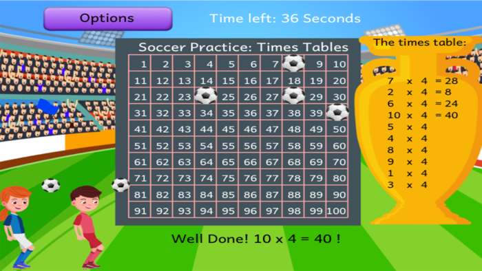 Soccer Times Tables Lite