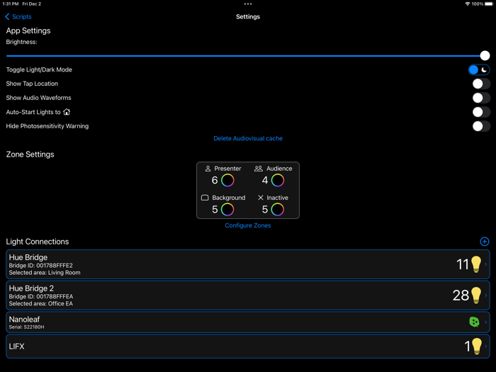 Dramatic Light Presentations