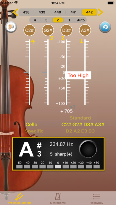 Cello Tuner - PRO screenshot 3