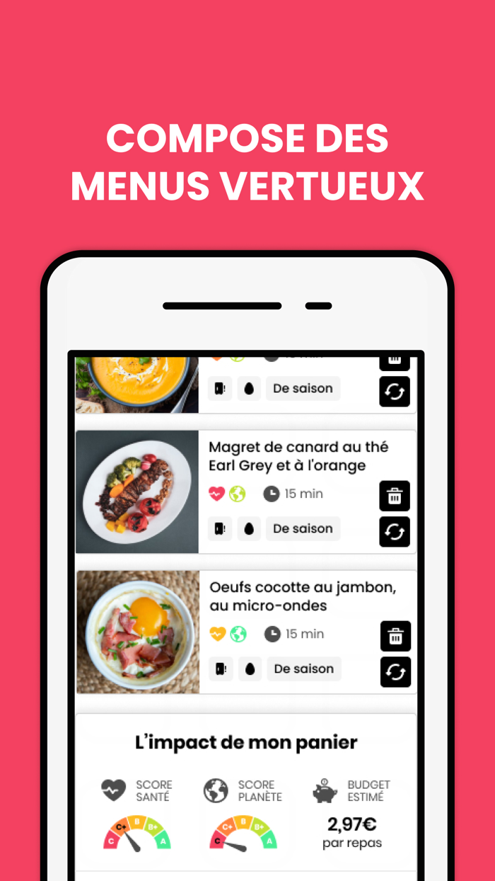 GoodSesame menu de la semaine