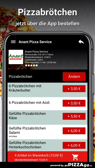 Anant Pizza Service Bonn screenshot 5