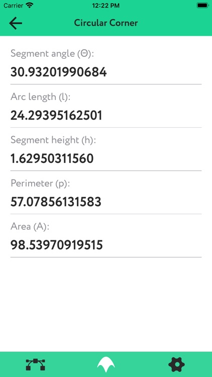 Circular Corner Calculator