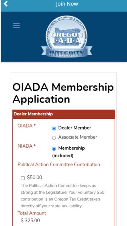 Oregon IADA