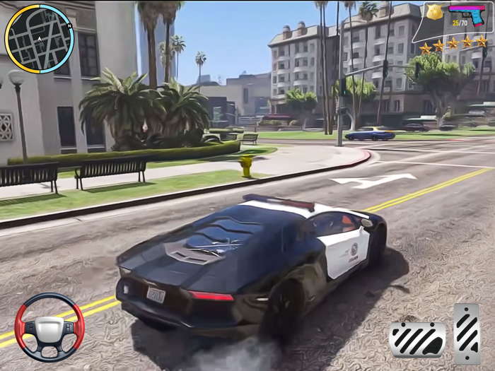 Police Cop Car Chase Sim Game