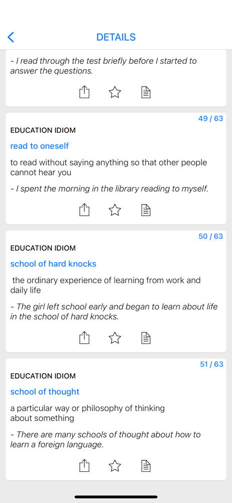 Education idioms in English screenshot 2