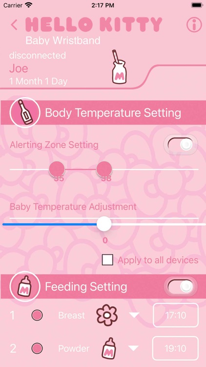 Hello Kitty Baby Wristband screenshot-5