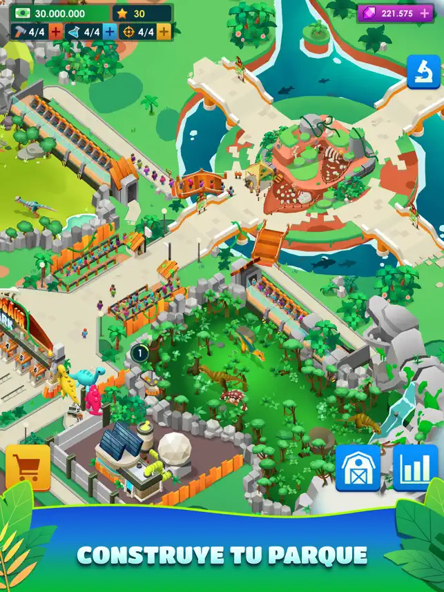 Screenshot 1 Dinosaur Park—Jurassic Tycoon iphone