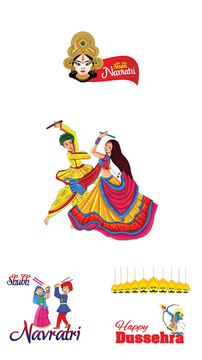 Navratri  Dassehra Stickers