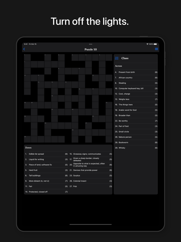 The Clues - Crossword Puzzles